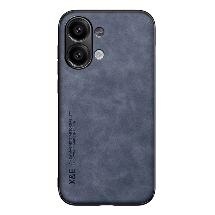 X&E For Xiaomi Redmi Note 13 4G Case Leather+TPU+PC Phone Cover Support Magnetic Car Mount