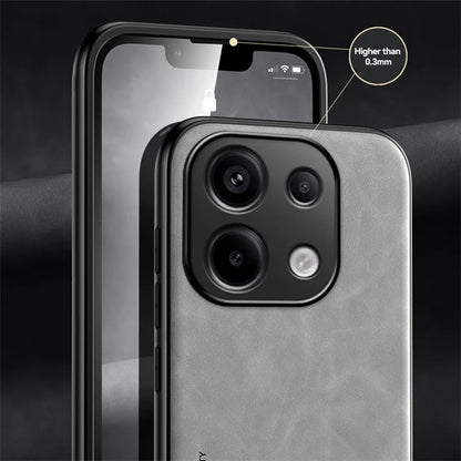 X&E For Xiaomi Redmi Note 13 Pro 4G / Poco M6 Pro 4G Case Slim Leather Back Cover