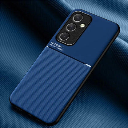 For Samsung Galaxy A55 5G Case Leather Back Phone Cover Support Magnetic Car Mount