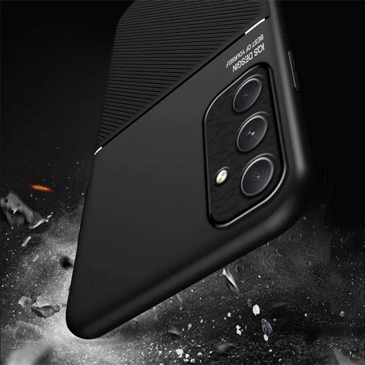 For Samsung Galaxy A55 5G Case Leather Back Phone Cover Support Magnetic Car Mount