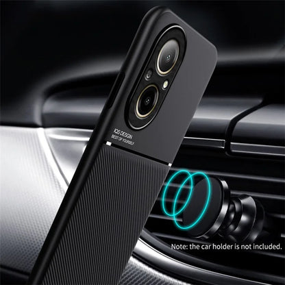 For Realme C67 4G Case PU Leather Lines Imprinted Anti-Slip Back Phone Cover