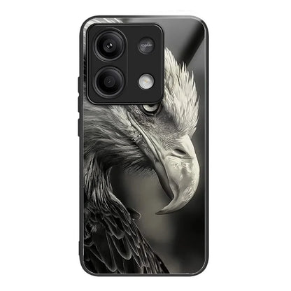 Wholesale Phone Case for Xiaomi Redmi Note 13 5G TPU+Tempered Glass Phone Cover Pattern Printing