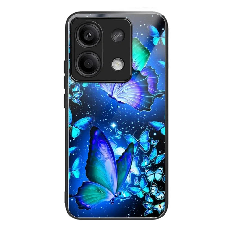 Wholesale Phone Case for Xiaomi Redmi Note 13 5G TPU+Tempered Glass Phone Cover Pattern Printing