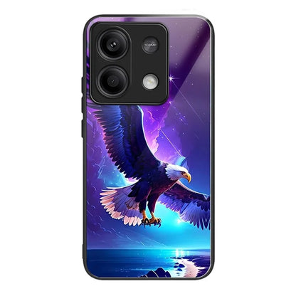 Wholesale Phone Case for Xiaomi Redmi Note 13 5G TPU+Tempered Glass Phone Cover Pattern Printing