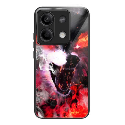 Wholesale Phone Case for Xiaomi Redmi Note 13 5G TPU+Tempered Glass Phone Cover Pattern Printing