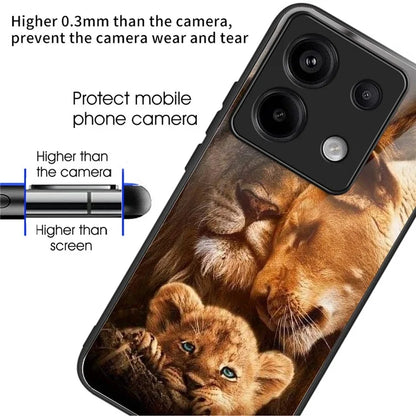 For Xiaomi Redmi Note 13 Pro 5G / Poco X6 5G Wholesale Case TPU+Tempered Glass Phone Cover