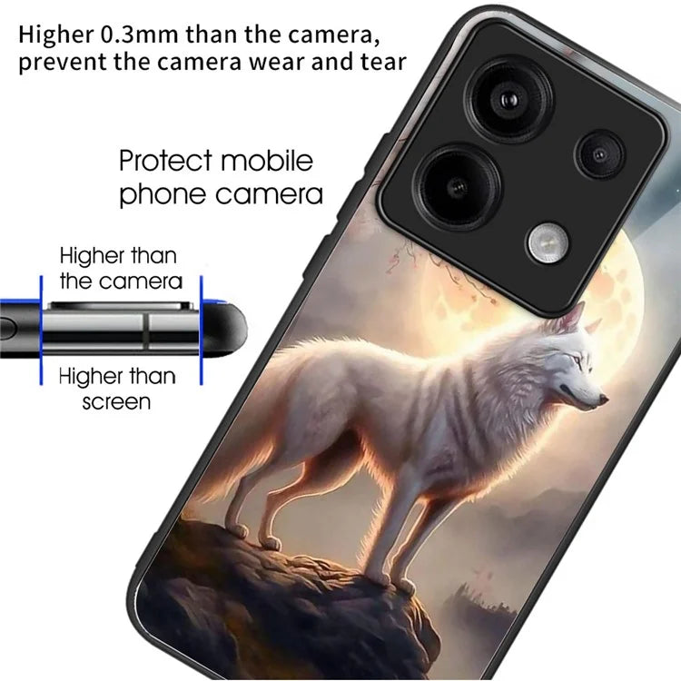 For Xiaomi Redmi Note 13 Pro 5G / Poco X6 5G Wholesale Case TPU+Tempered Glass Phone Cover