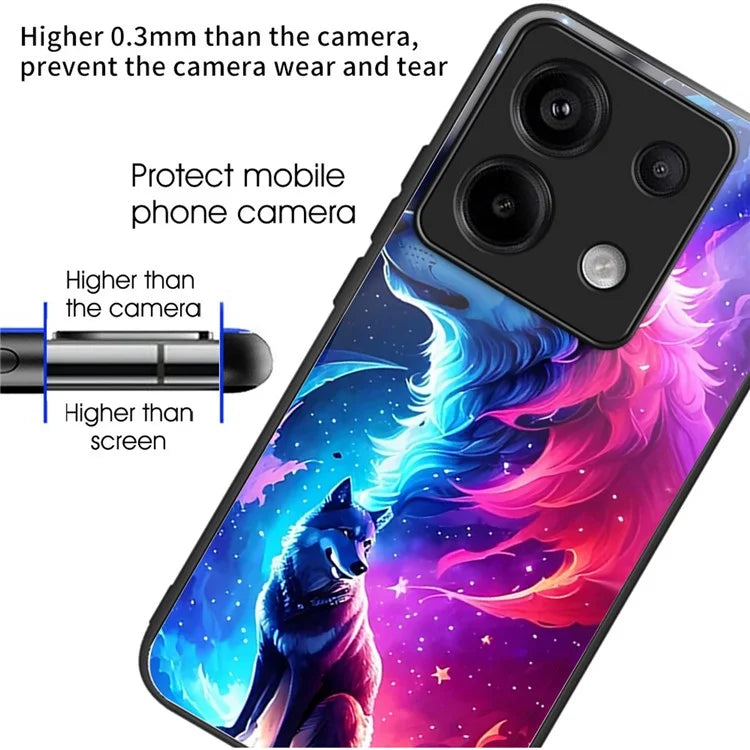 For Xiaomi Redmi Note 13 Pro 5G / Poco X6 5G Wholesale Case TPU+Tempered Glass Phone Cover