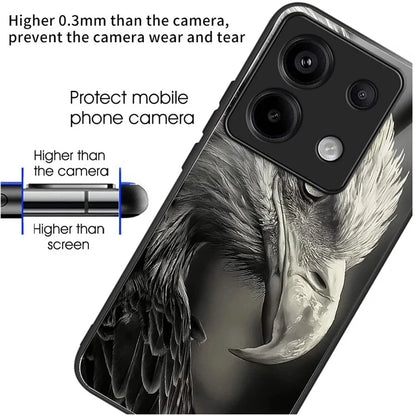 For Xiaomi Redmi Note 13 Pro 5G / Poco X6 5G Wholesale Case TPU+Tempered Glass Phone Cover