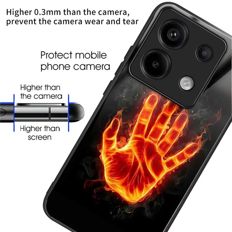 For Xiaomi Redmi Note 13 Pro 5G / Poco X6 5G Wholesale Case TPU+Tempered Glass Phone Cover