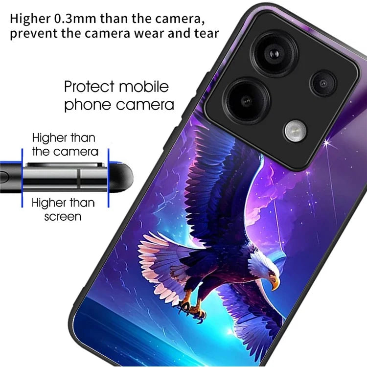 For Xiaomi Redmi Note 13 Pro 5G / Poco X6 5G Wholesale Case TPU+Tempered Glass Phone Cover