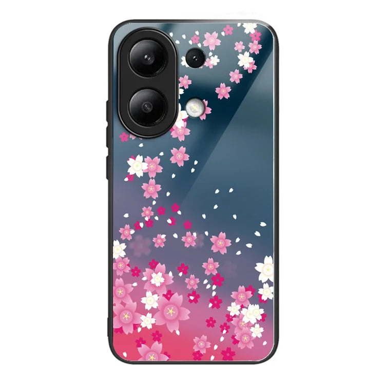 Wholesale Phone Case for Xiaomi Redmi Note 13 4G TPU+Tempered Glass Phone Cover Pattern Printing