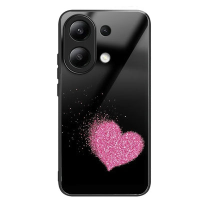 Wholesale Phone Case for Xiaomi Redmi Note 13 4G TPU+Tempered Glass Phone Cover Pattern Printing