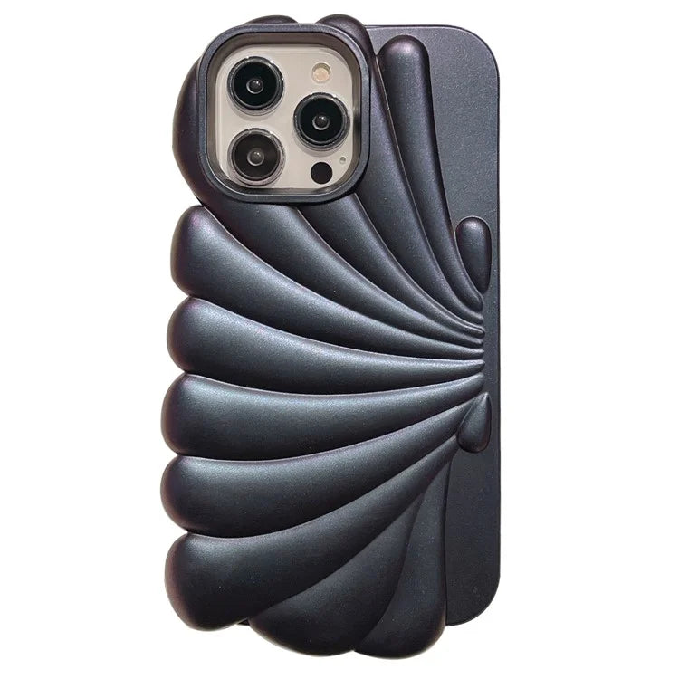 For iPhone 14 Pro Case Seashell Shape Color Change Soft TPU Phone Cover