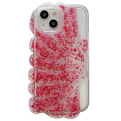 For iPhone 13 Case TPU Seashell Glitter Epoxy Trendy Protective Phone Cover