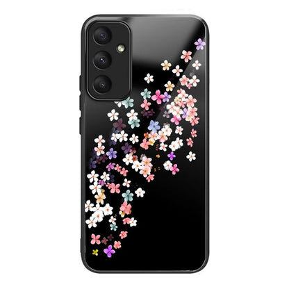 For Samsung Galaxy A05s 4G Case Tempered Glass+TPU Protective Phone Shell Pattern Design