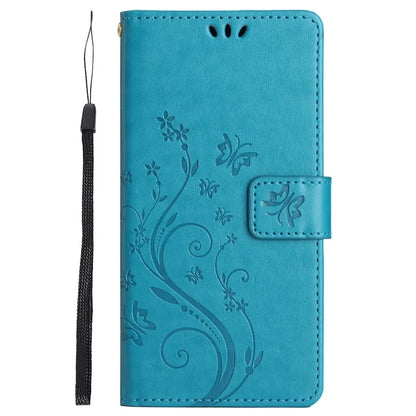 For Samsung Galaxy Xcover6 Pro 5G Wallet Phone Case Butterfly Floral Leather Flip Cover