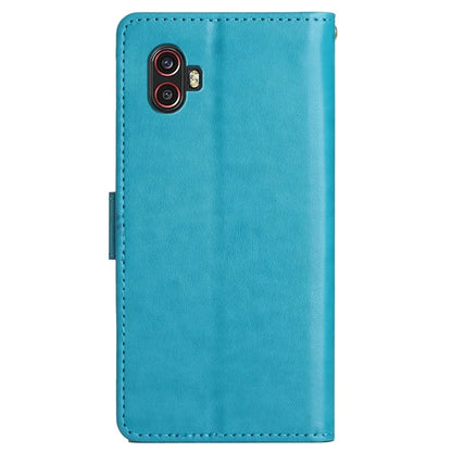 For Samsung Galaxy Xcover6 Pro 5G Wallet Phone Case Butterfly Floral Leather Flip Cover