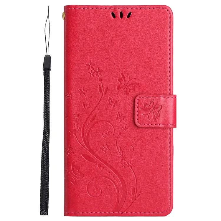 For Samsung Galaxy Xcover6 Pro 5G Wallet Phone Case Butterfly Floral Leather Flip Cover