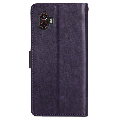 For Samsung Galaxy Xcover6 Pro 5G Wallet Phone Case Butterfly Floral Leather Flip Cover