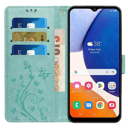For Samsung Galaxy Xcover6 Pro 5G Wallet Phone Case Butterfly Floral Leather Flip Cover