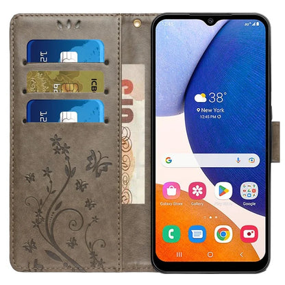 For Samsung Galaxy Xcover6 Pro 5G Wallet Phone Case Butterfly Floral Leather Flip Cover