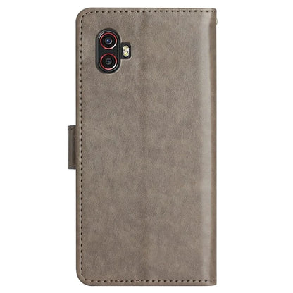 For Samsung Galaxy Xcover6 Pro 5G Wallet Phone Case Butterfly Floral Leather Flip Cover