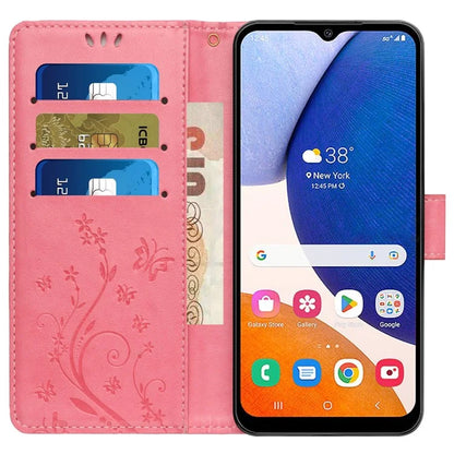 For Samsung Galaxy Xcover6 Pro 5G Wallet Phone Case Butterfly Floral Leather Flip Cover