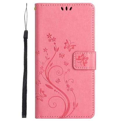 For Samsung Galaxy Xcover6 Pro 5G Wallet Phone Case Butterfly Floral Leather Flip Cover