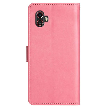 For Samsung Galaxy Xcover6 Pro 5G Wallet Phone Case Butterfly Floral Leather Flip Cover