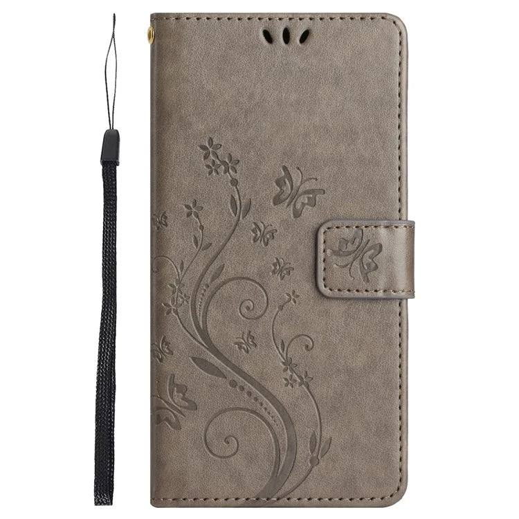 For Samsung Galaxy Xcover7 Case Leather Wallet Stand Phone Cover Butterfly Pattern
