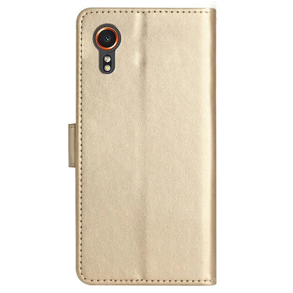 For Samsung Galaxy Xcover7 Case Leather Wallet Stand Phone Cover Butterfly Pattern