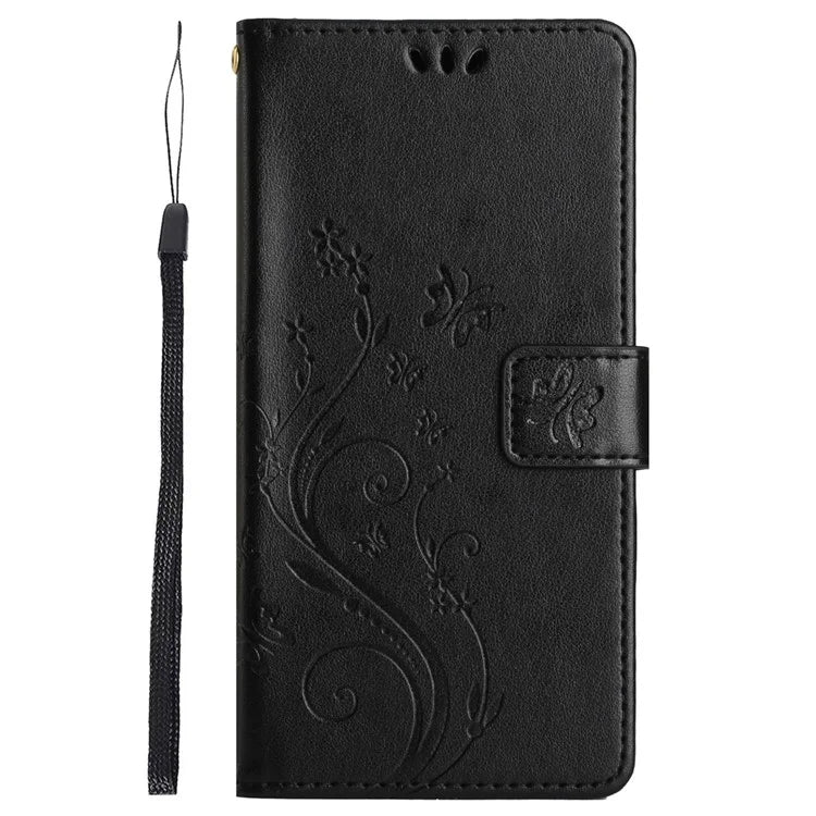 For Samsung Galaxy Xcover7 Case Leather Wallet Stand Phone Cover Butterfly Pattern