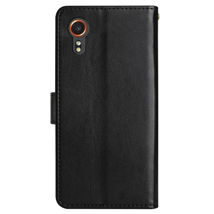 For Samsung Galaxy Xcover7 Case Leather Wallet Stand Phone Cover Butterfly Pattern