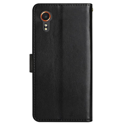 For Samsung Galaxy Xcover7 Case Leather Wallet Stand Phone Cover Butterfly Pattern