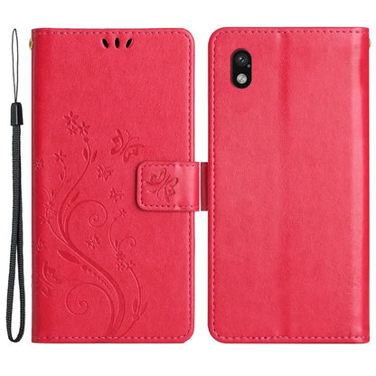 For Sony Xperia Ace III Leather Wallet Case Butterfly Floral Flip Phone Cover