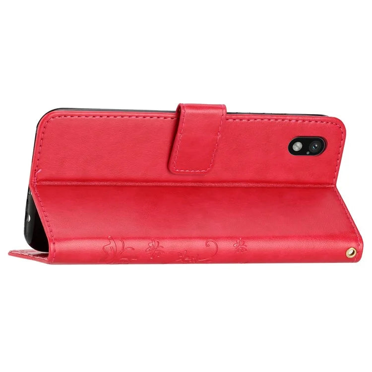 For Sony Xperia Ace III Leather Wallet Case Butterfly Floral Flip Phone Cover