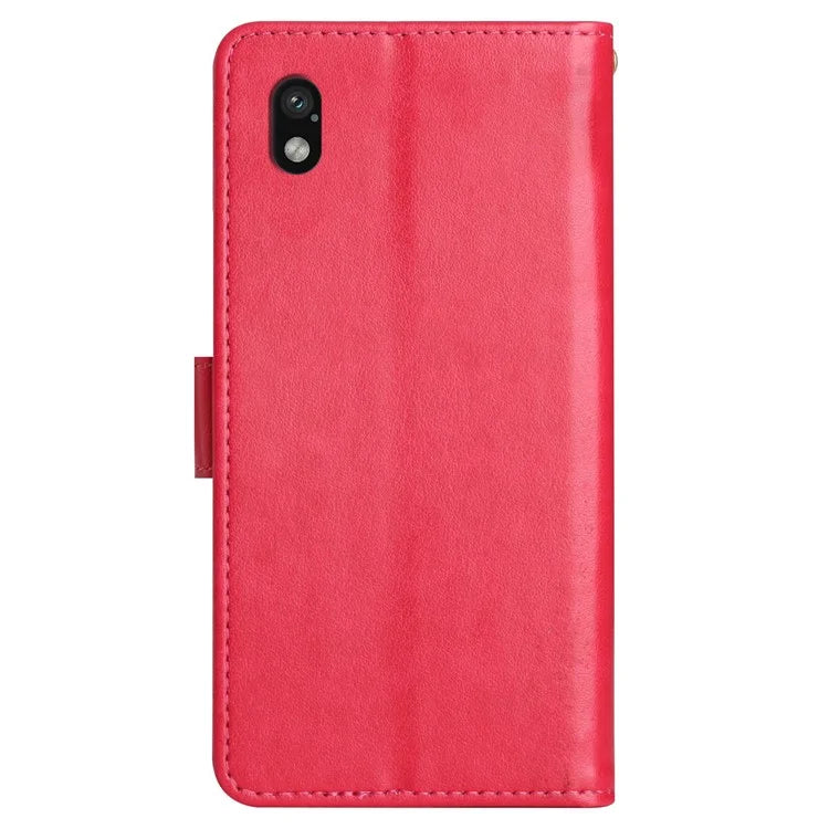 For Sony Xperia Ace III Leather Wallet Case Butterfly Floral Flip Phone Cover