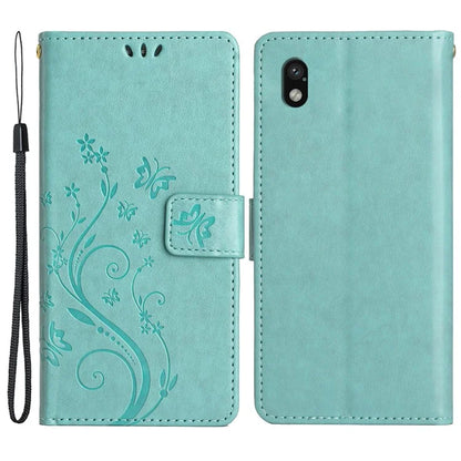 For Sony Xperia Ace III Leather Wallet Case Butterfly Floral Flip Phone Cover