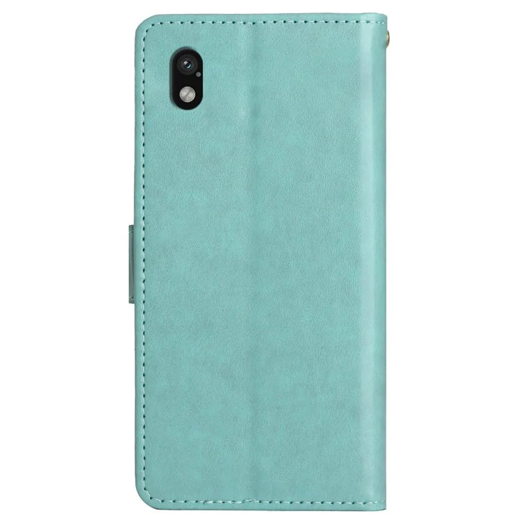 For Sony Xperia Ace III Leather Wallet Case Butterfly Floral Flip Phone Cover