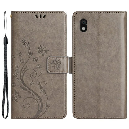 For Sony Xperia Ace III Leather Wallet Case Butterfly Floral Flip Phone Cover