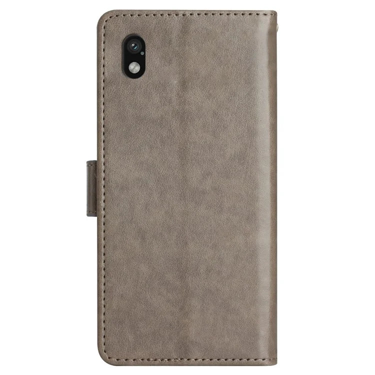 For Sony Xperia Ace III Leather Wallet Case Butterfly Floral Flip Phone Cover