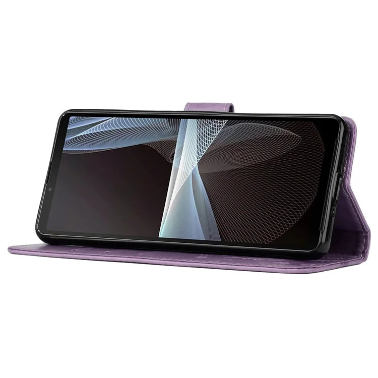 For Sony Xperia Ace III Leather Wallet Case Butterfly Floral Flip Phone Cover