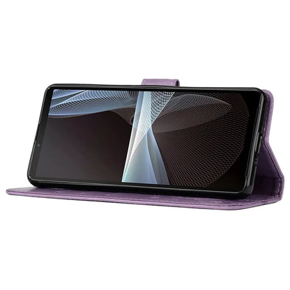 For Sony Xperia Ace III Leather Wallet Case Butterfly Floral Flip Phone Cover