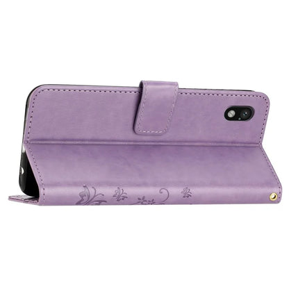 For Sony Xperia Ace III Leather Wallet Case Butterfly Floral Flip Phone Cover