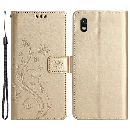 For Sony Xperia Ace III Leather Wallet Case Butterfly Floral Flip Phone Cover