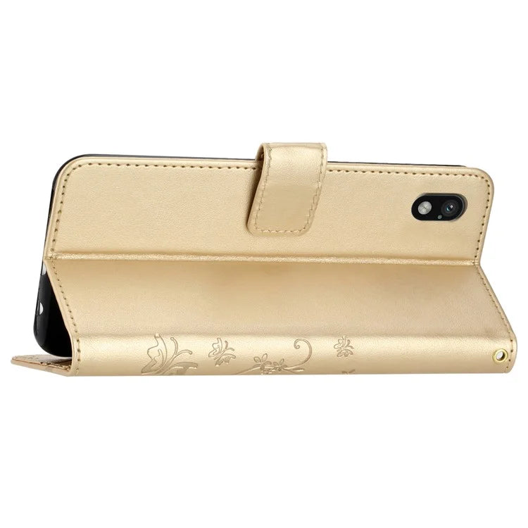 For Sony Xperia Ace III Leather Wallet Case Butterfly Floral Flip Phone Cover