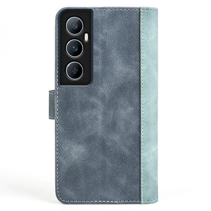 For Realme C65 4G Case Two-Color Splicing Leather Wallet Phone Cover