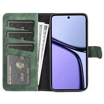 For Realme C65 4G Case Two-Color Splicing Leather Wallet Phone Cover