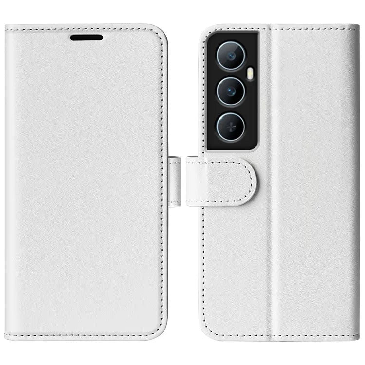 For Realme C65 4G Case Crazy Horse Texture Leather Folio Cover